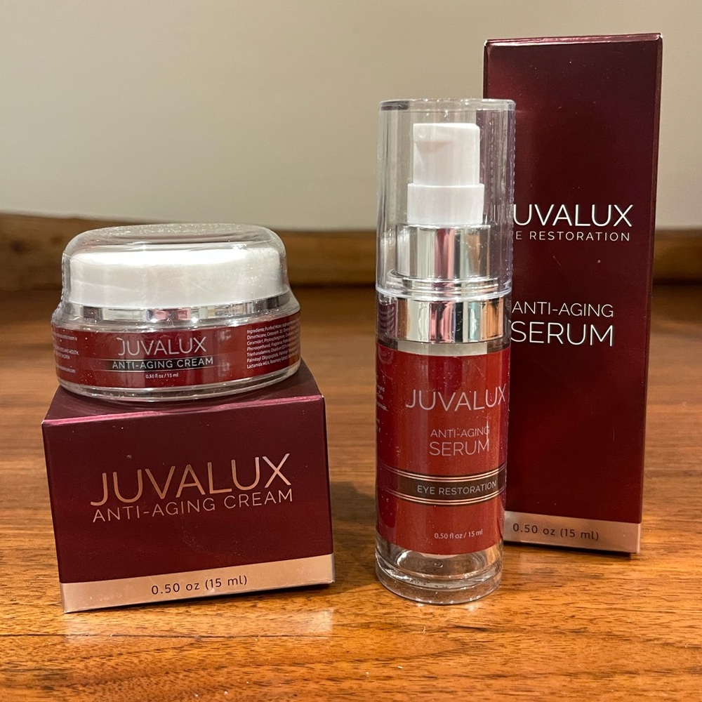 Juvalux Anti-Aging Serum & Cream - Burgundy